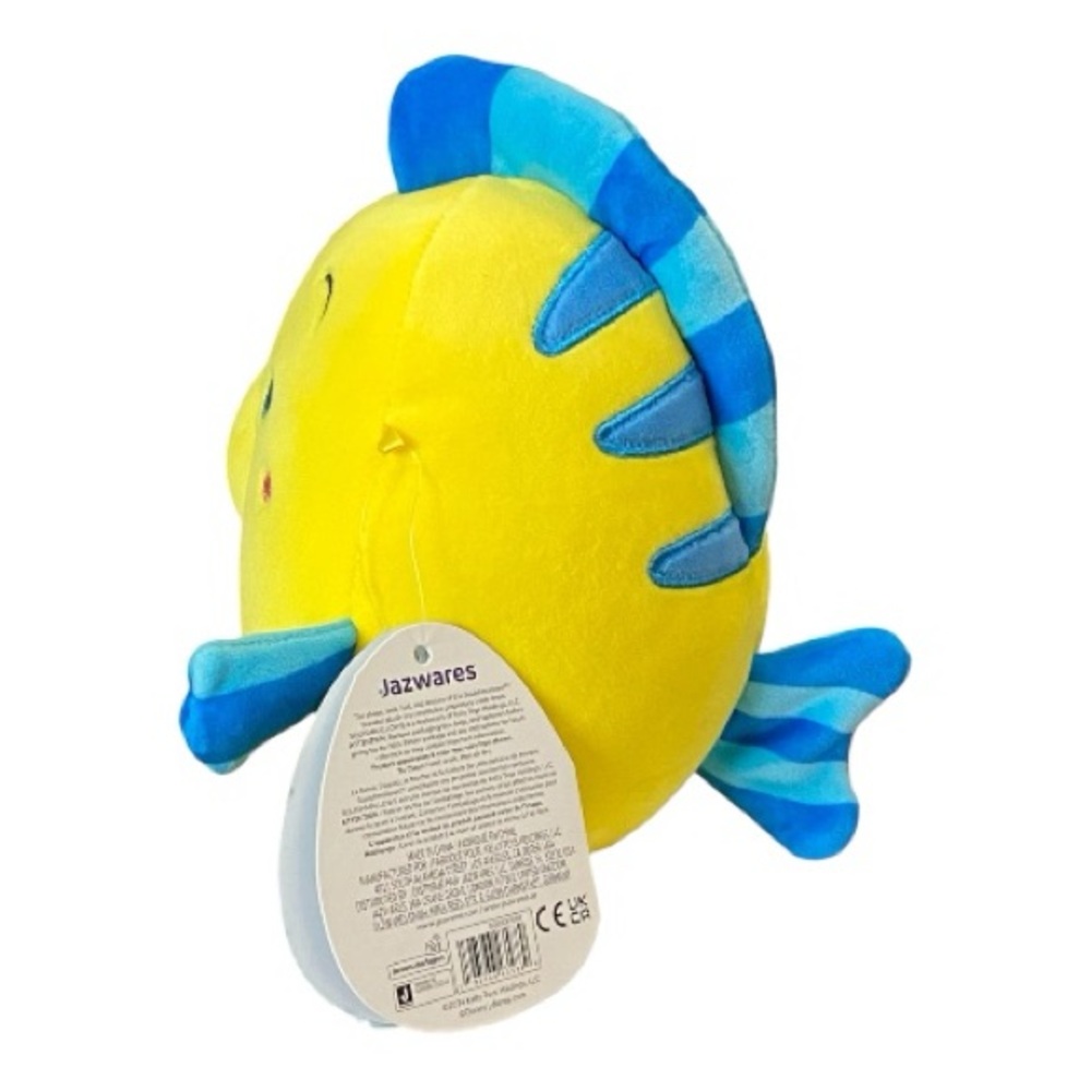 Squishmallows Disney Flounder From The Little Mermaid Soft Plush - Picture 2 of 4